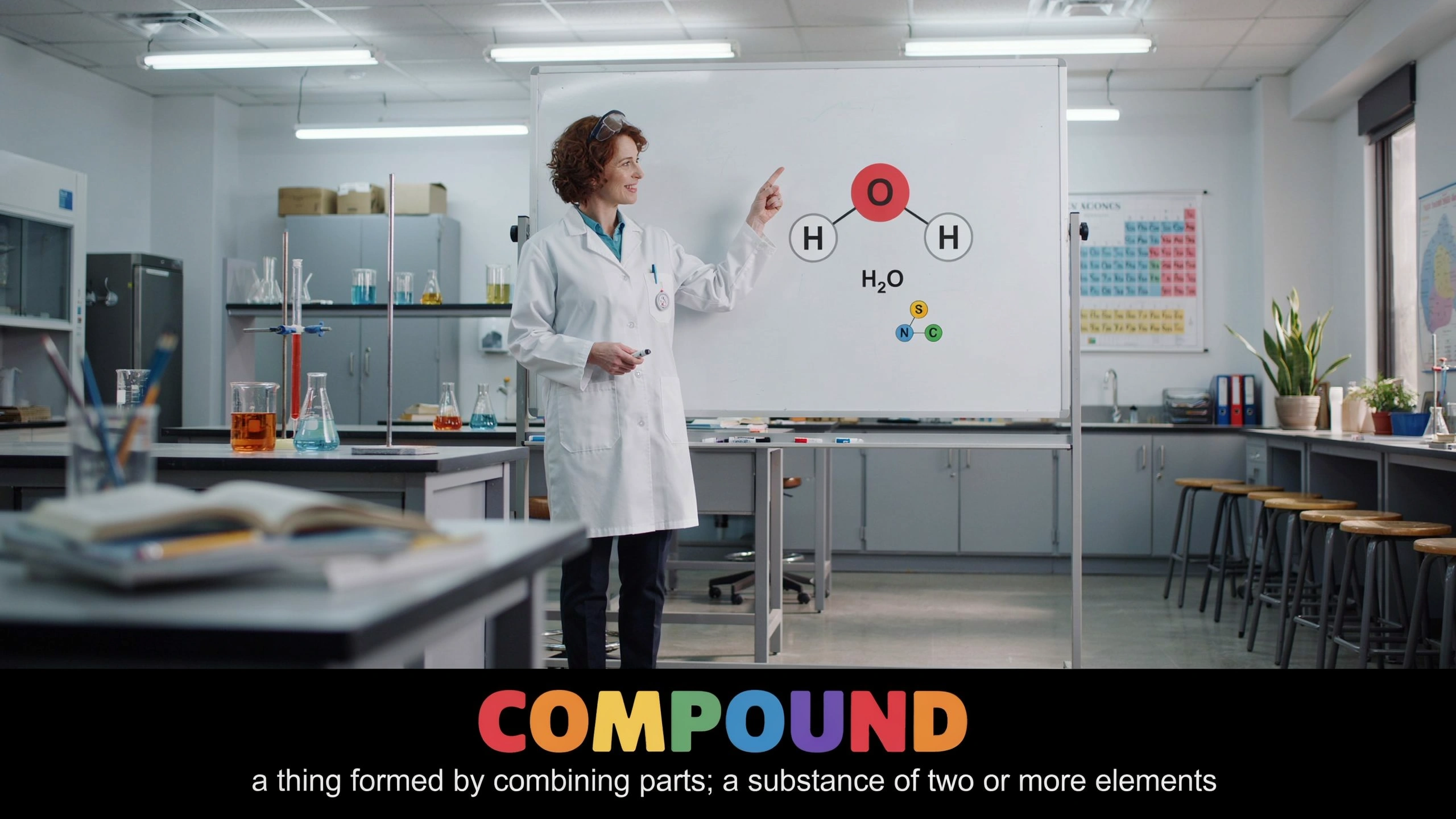 English Illustration for compound